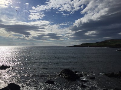 Marine low clouds form off the shore of Graciosa Island in the Azores, where ARM’s Eastern North Atlantic site gathers continuous climate data.