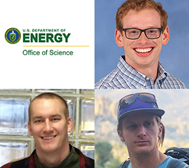 Three Graduate Students to Pursue ASR Research Through DOE’s SCGSR Program