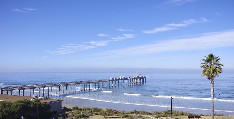 The Ellen Browning Scripps Memorial Pier in La Jolla, California, will serve as the main site for the Eastern Pacific Cloud Aerosol Precipitation Experiment (EPCAPE). The yearlong campaign begins February 15, 2023. 
