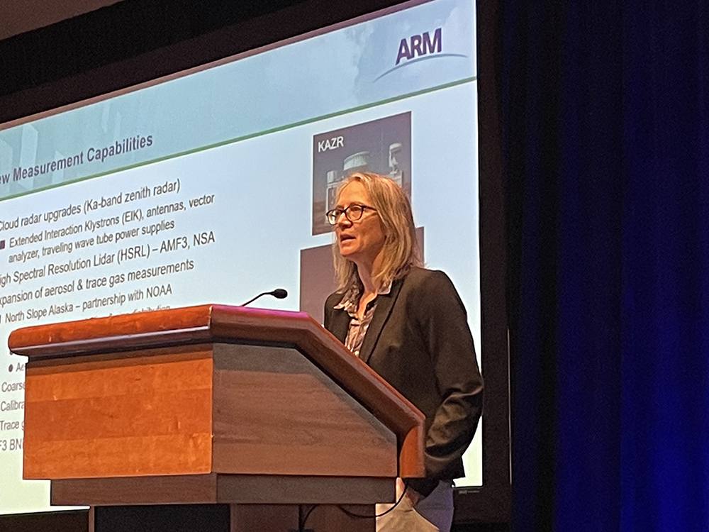 ARM Associate Director for Research Jennifer Comstock presents on new measurement capabilities.