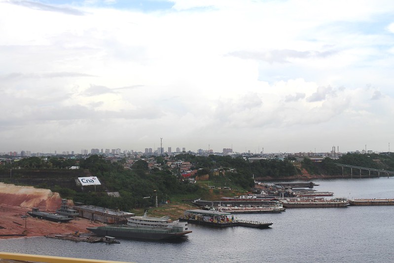 The city of Manaus, Brazil, produces pollution that affects clouds elsewhere in the Amazon rainforest.