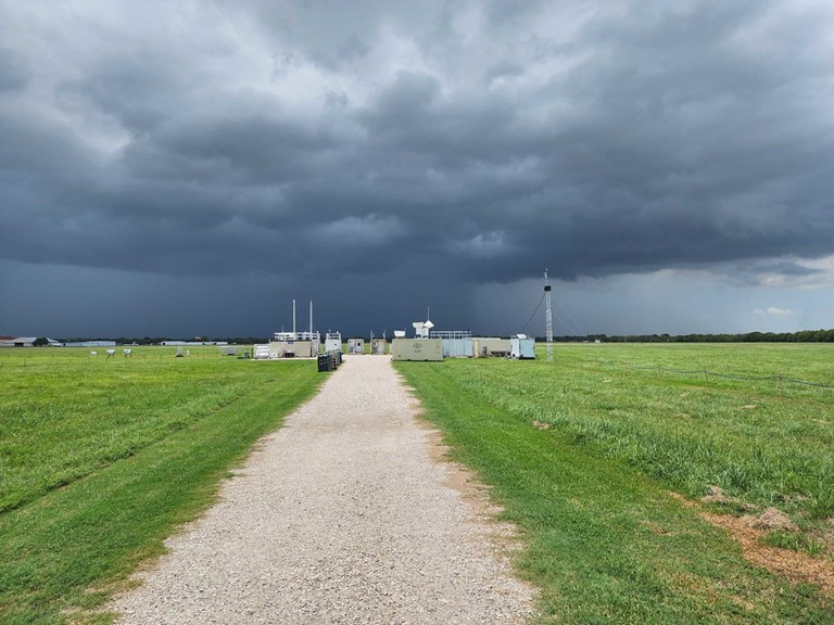 A late-morning storm develops over an instrumented site in La Porte, Texas, during the TRacking Aerosol Convection interactions ExpeRiment (TRACER). Photo is by Mark Spychala of ARM, now with Argonne National Laboratory. 