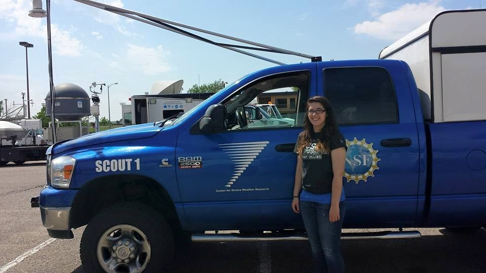 During the 2015 Plains Elevated Convection at Night (PECAN) field experiment with the Center for Severe Weather Research, Murphy drove a Mobile Mesonet truck to take atmospheric measurements in Kansas and surrounding states.