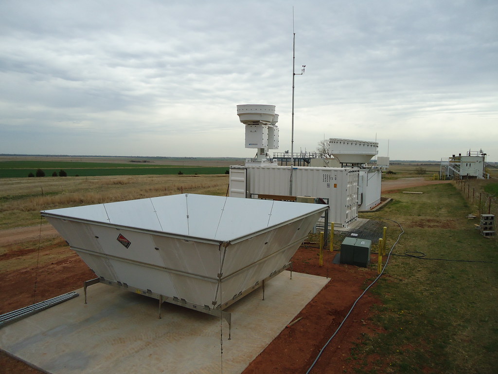 A trio of radars at the Central Facility for ARM’s Southern Great Plains atmospheric observatory in Oklahoma helped collect data during the 2011 Midlatitude Continental Convective Clouds Experiment (MC3E). 