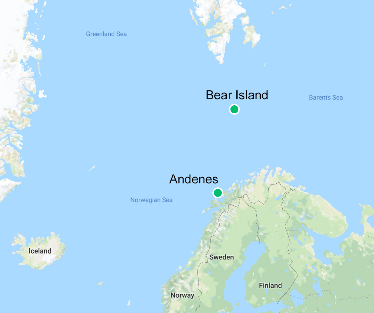 A map of the COMBLE instrument locations shows the AMF1 site near Andenes, Norway (marked by the lower green dot), and the smaller Bear Island site.