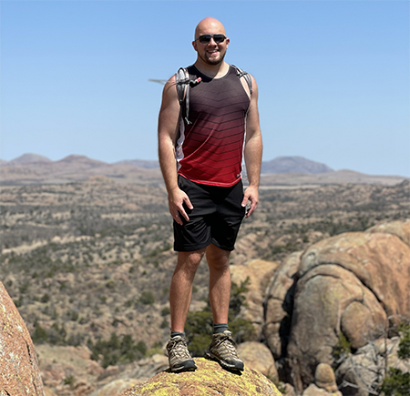 An athlete, traveler, baker, and student of clouds, Dzambo says “I’m genuinely happy.” 