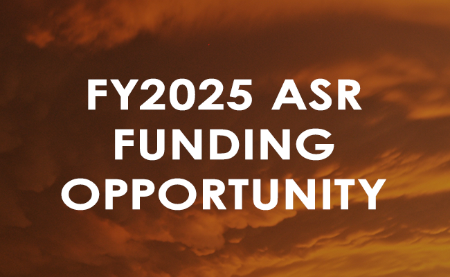 FY2025 ASR FUNDING OPPORTUNITY