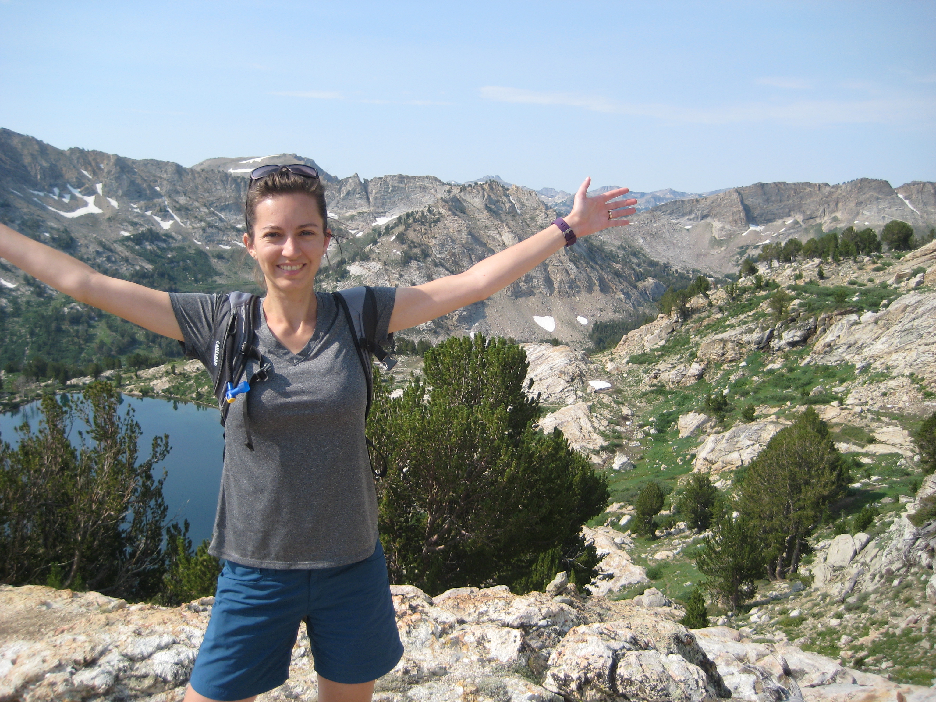 An avid hiker, Igel pauses for a picture in Idaho’s Sawtooth Mountains. 