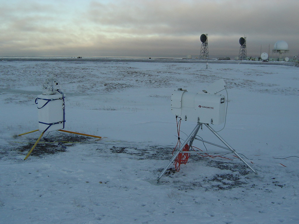 Lubin and three ASR co-investigators are investigating mixed-phase clouds in the Arctic. Among their ARM data sources is the North Slope of Alaska (NSA) atmospheric observatory. A fraction of NSA is shown above. Photo is courtesy of the Atmospheric Measurement Radiation (ARM) user facility. 
