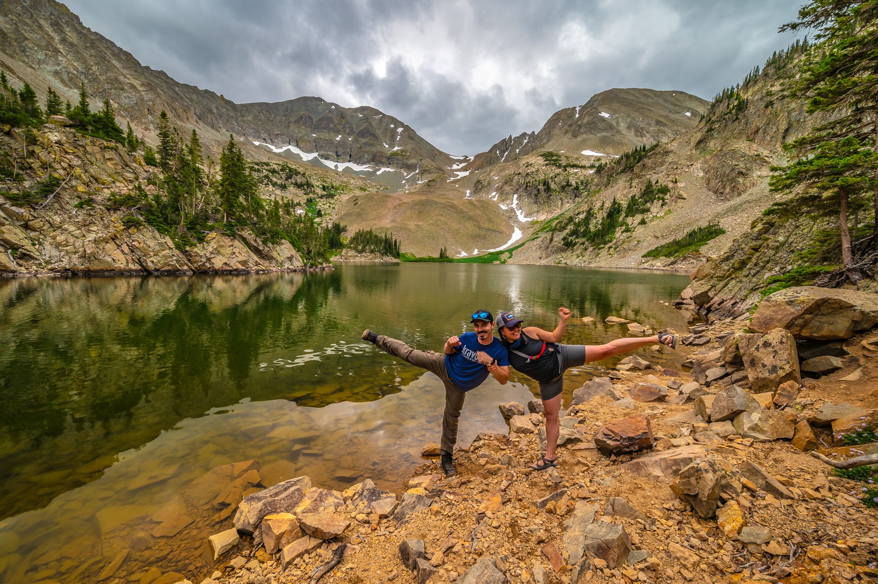 When away from her work, McCluskey focuses on fitness and enjoying the abundant nature in Colorado. Here, she poses with her husband, Andrew. 