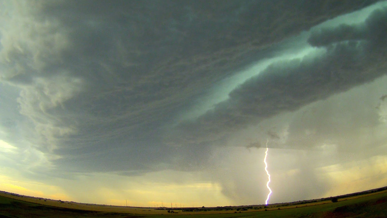 Lightning over the Southern Great Plains atmospheric observatory. 