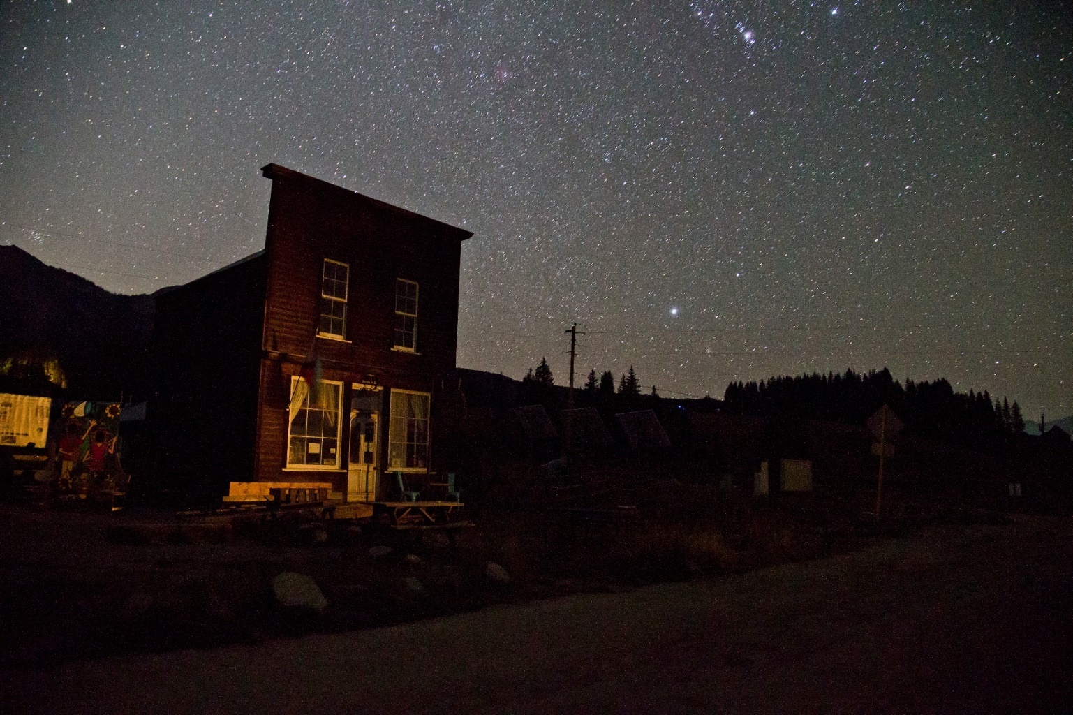 The Milky Way is always visible on clear nights in Gothic, an old Colorado mining town more than 9,000 feet above sea level. SAIL’s main instrument site is in Gothic.