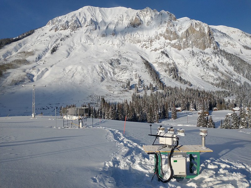 ARM instruments collected atmospheric data for the SAIL campaign near a snow-covered Gothic Mountain