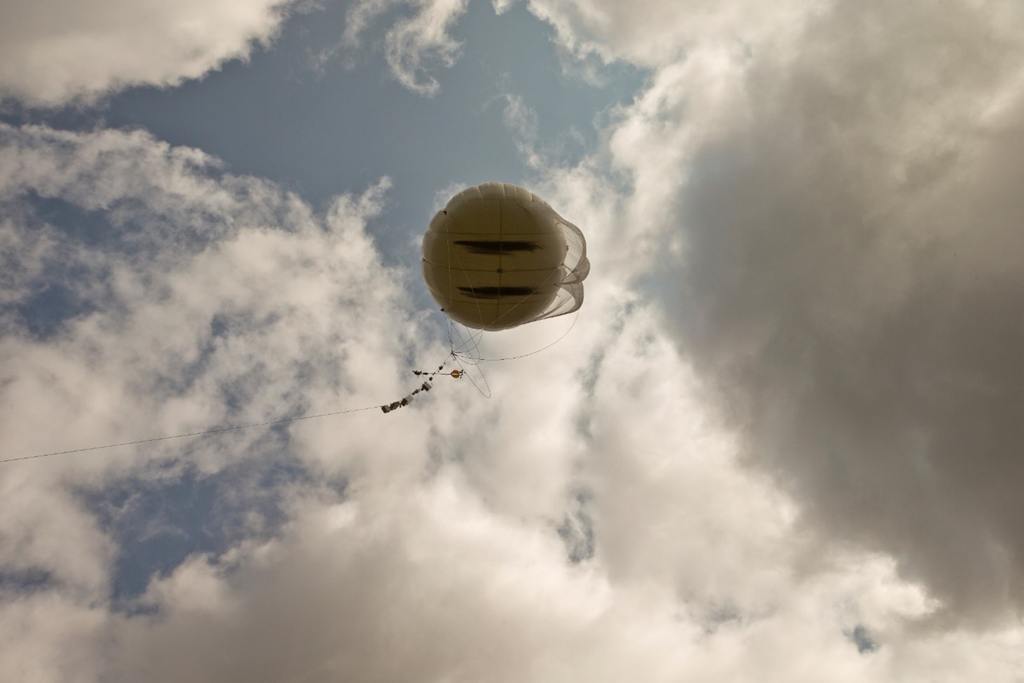 Tethered balloon systems, like this one launched near Crested Butte in June 2023, played an important part in SAIL’s mission to collect data from vertical gradients in the atmosphere. Photo is by Bilow.