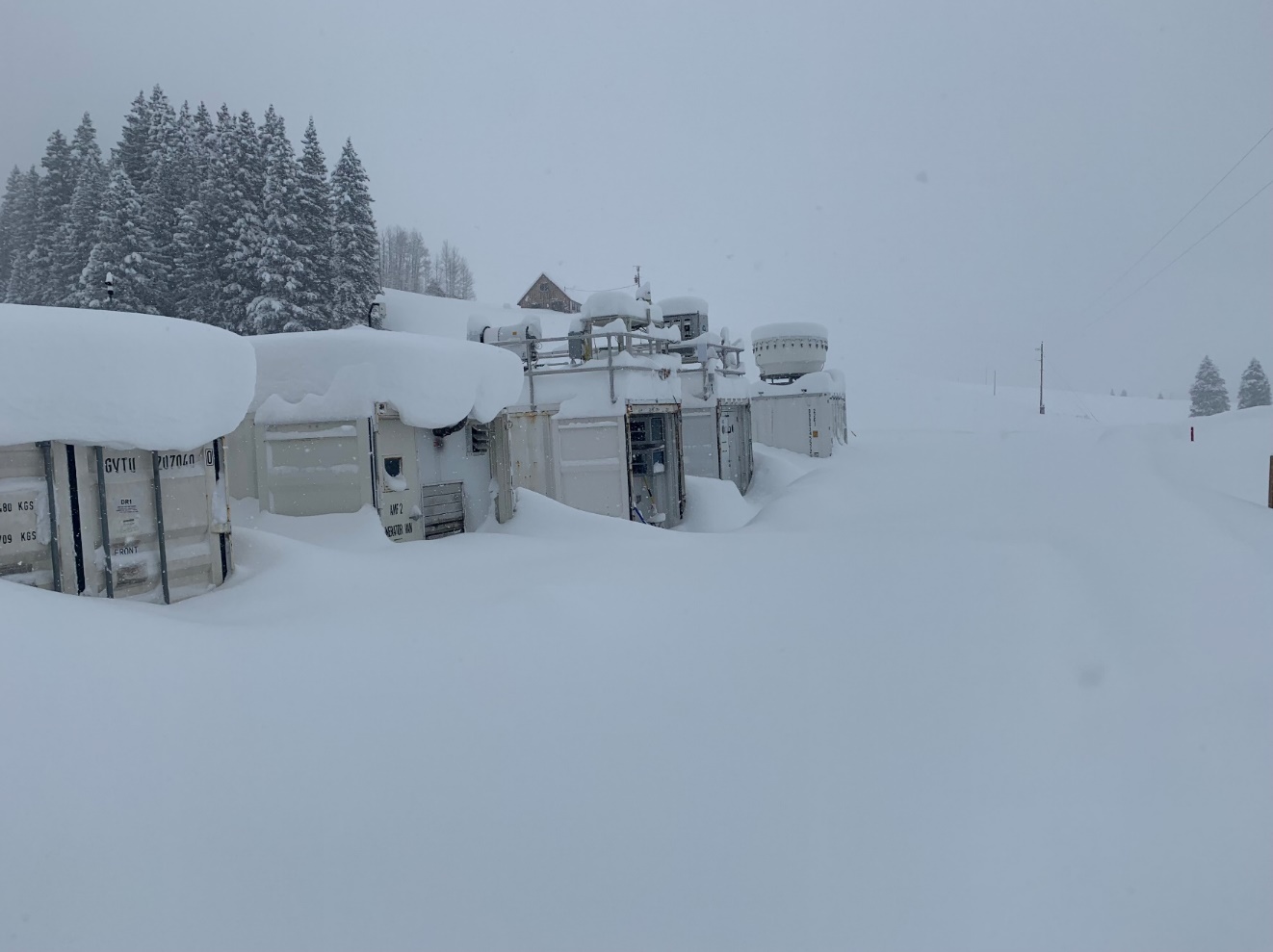 After an exceedingly dry start to the SAIL campaign, Gothic received over 300 centimeters (118 inches) of snow in December 2021. Photo is courtesy of Heath Powers, Los Alamos National Laboratory.