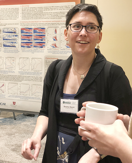 ASR Program Manager Shaima Nasiri at the 2019 Joint Atmospheric Radiation Measurement (ARM) User Facility/Atmospheric System Research (ASR) Principal Investigators Meeting.