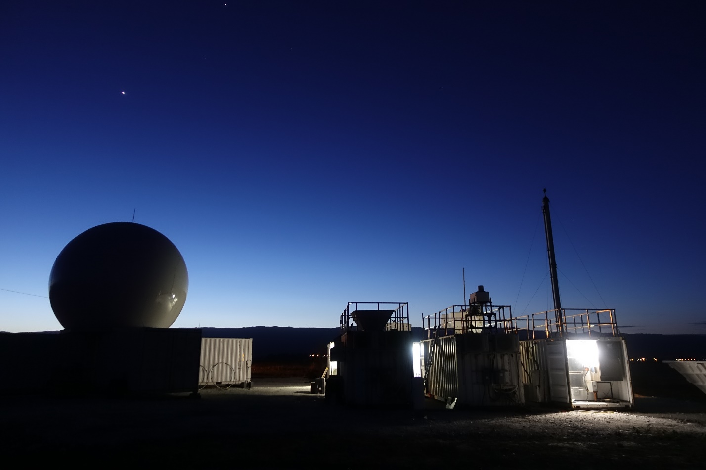 Starting in September 2018, the main observatory for ARM’s Cloud, Aerosol, and Complex Terrain Interactions (CACTI) field campaign was sited in a remote spot in Argentina ideal for observing the onset and evolution of epic thunderstorms. Photo is by Stephen Springston.