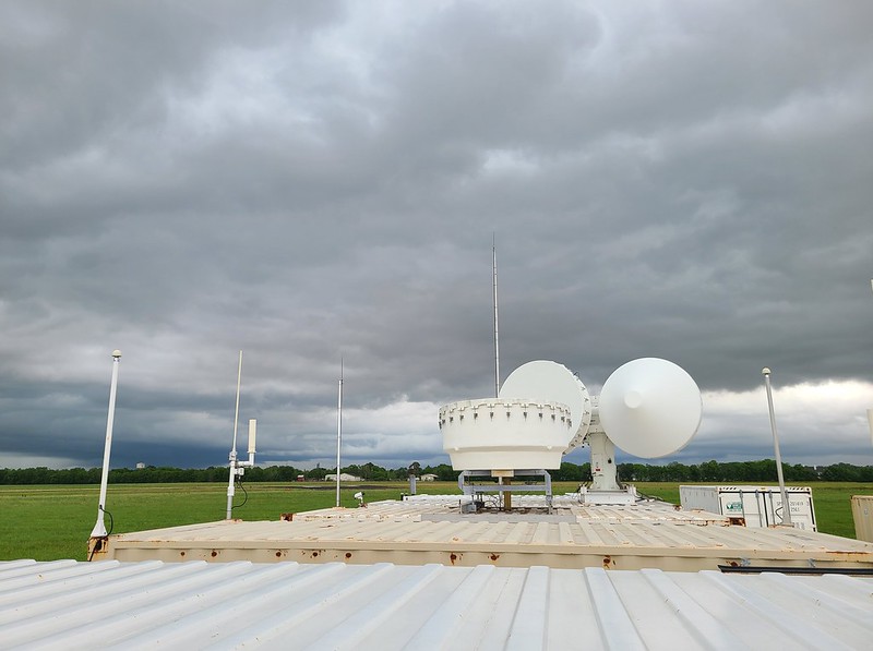 In April 2022, afternoon convection develops over the ARM Mobile Facility in La Porte, Texas. It was the main ARM instrument site during TRACER.